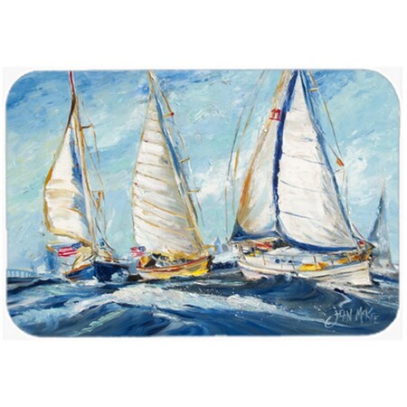 Carolines Treasures Roll Me Over Sailboats Mouse Pad- Hot Pad and Trivet JMK1027MP